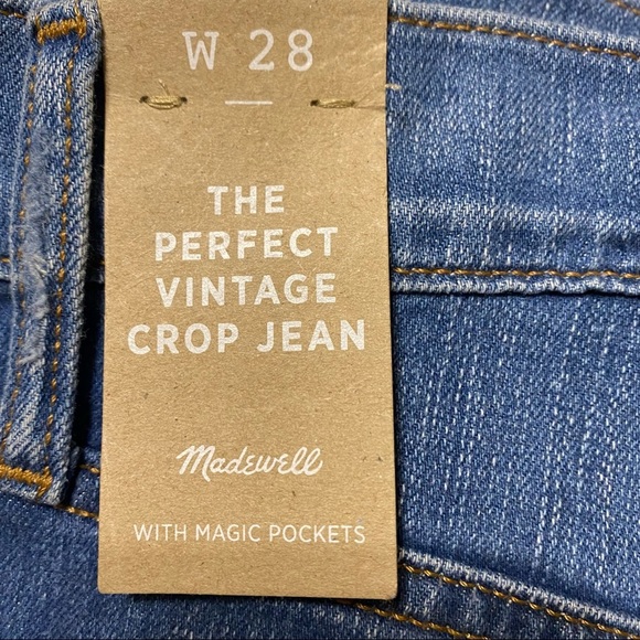 Madewell The Perfect Vintage Crop Jean NWT - Picture 6 of 14